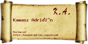 Kamasz Adrián névjegykártya