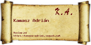 Kamasz Adrián névjegykártya
