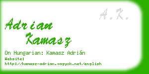 adrian kamasz business card